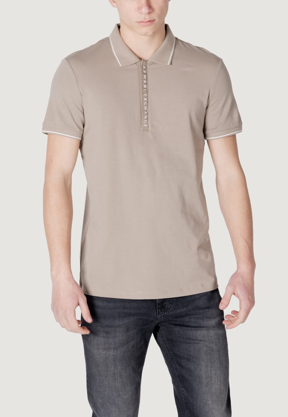 Polo manica corta Armani Exchange  Beige scuro - Foto 1