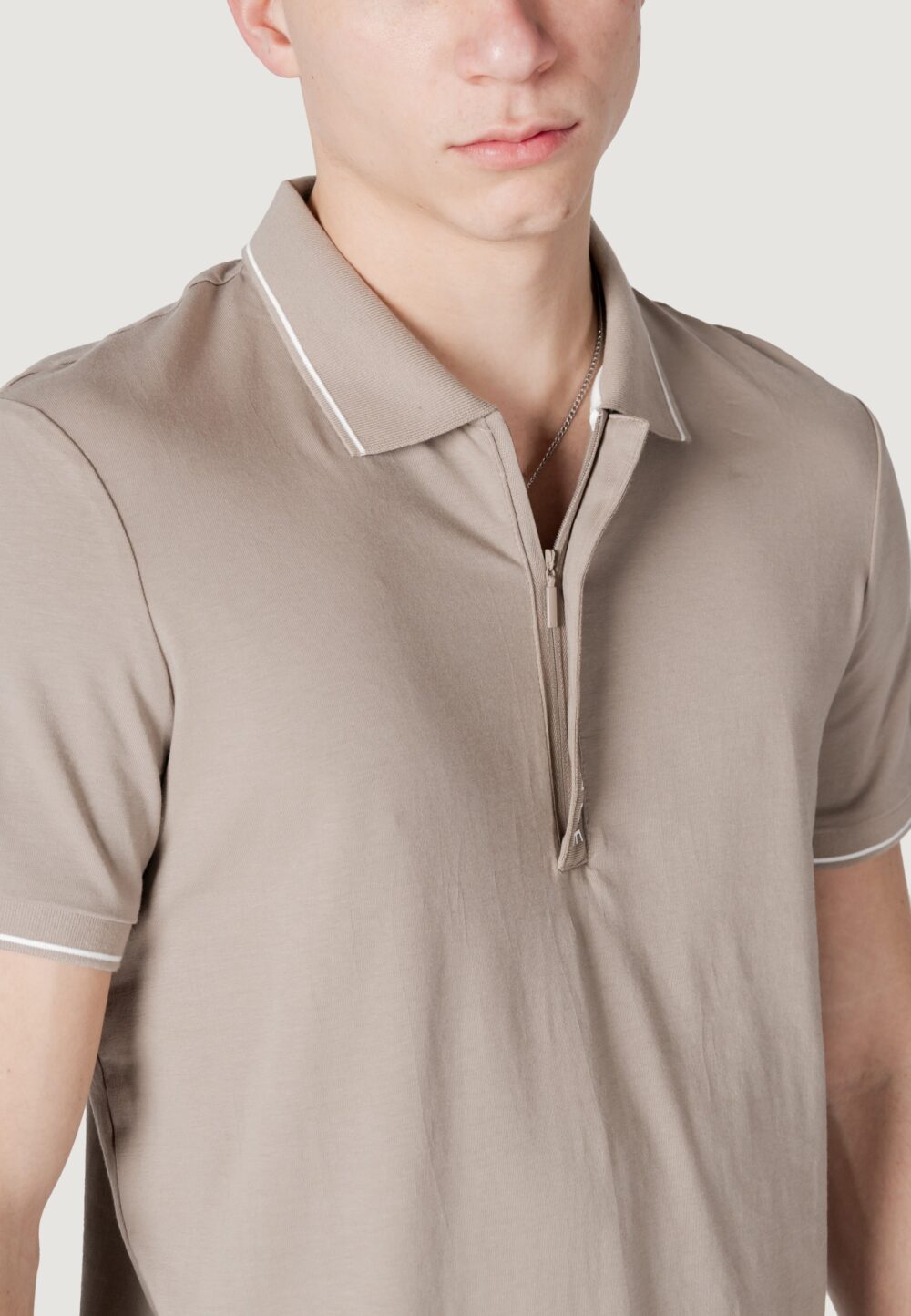 Polo manica corta Armani Exchange  Beige scuro - Foto 2