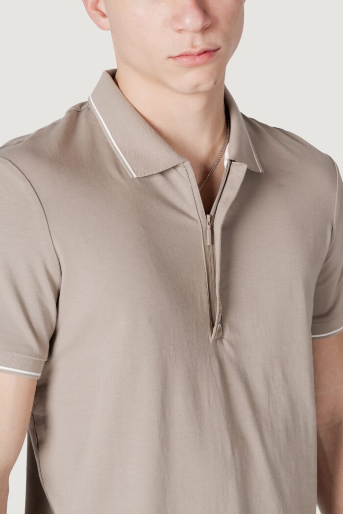 Polo manica corta Armani Exchange  Beige scuro