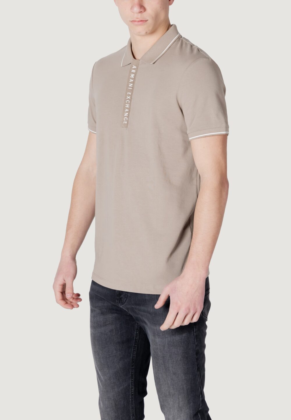 Polo manica corta Armani Exchange  Beige scuro - Foto 3