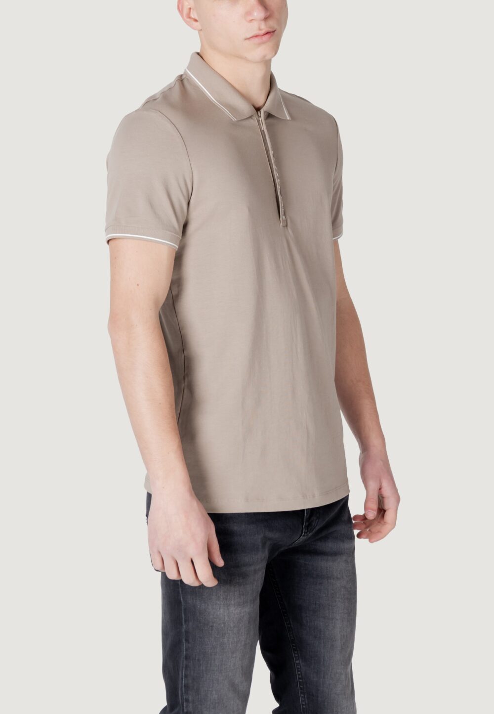 Polo manica corta Armani Exchange  Beige scuro - Foto 4