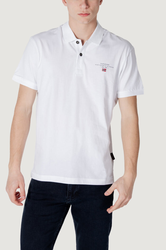 Polo manica corta Napapijri ELBAS JERSEY Bianco