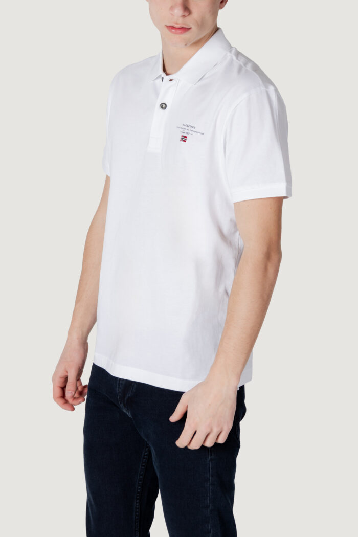 Polo manica corta Napapijri ELBAS JERSEY Bianco