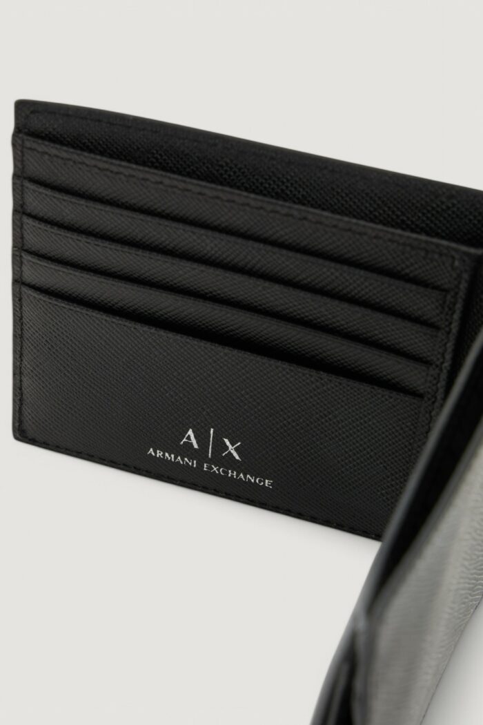 Portafoglio con portamonete Armani Exchange  Nero