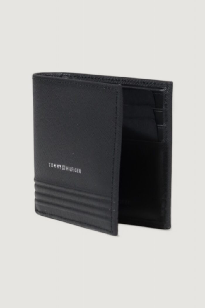 Portafoglio senza portamonete Tommy Hilfiger TH BUSINESS MINI CC WALLET Nero