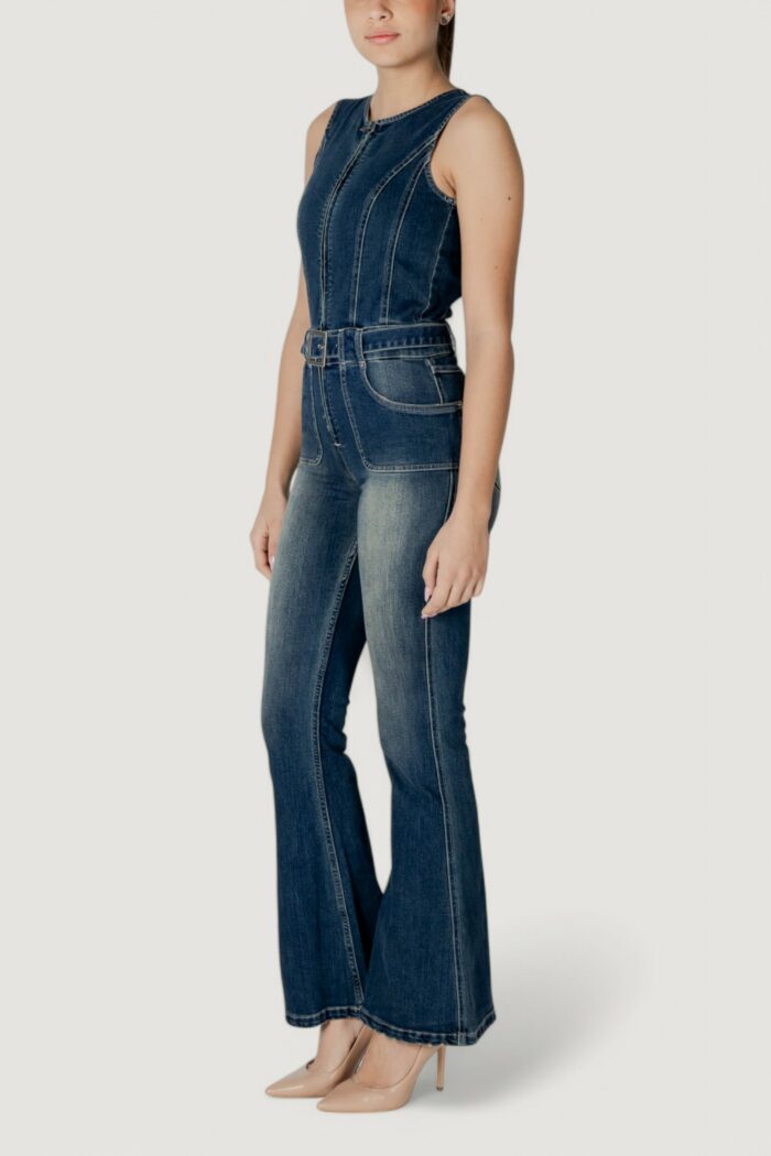 Salopette pantaloni Desigual DENIM_CARRINGTON Blue Denim Scuro