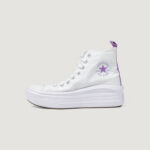 Sneakers Converse CHUCK TAYLOR ALL STAR MOVE Bianco - Viola - Foto 3