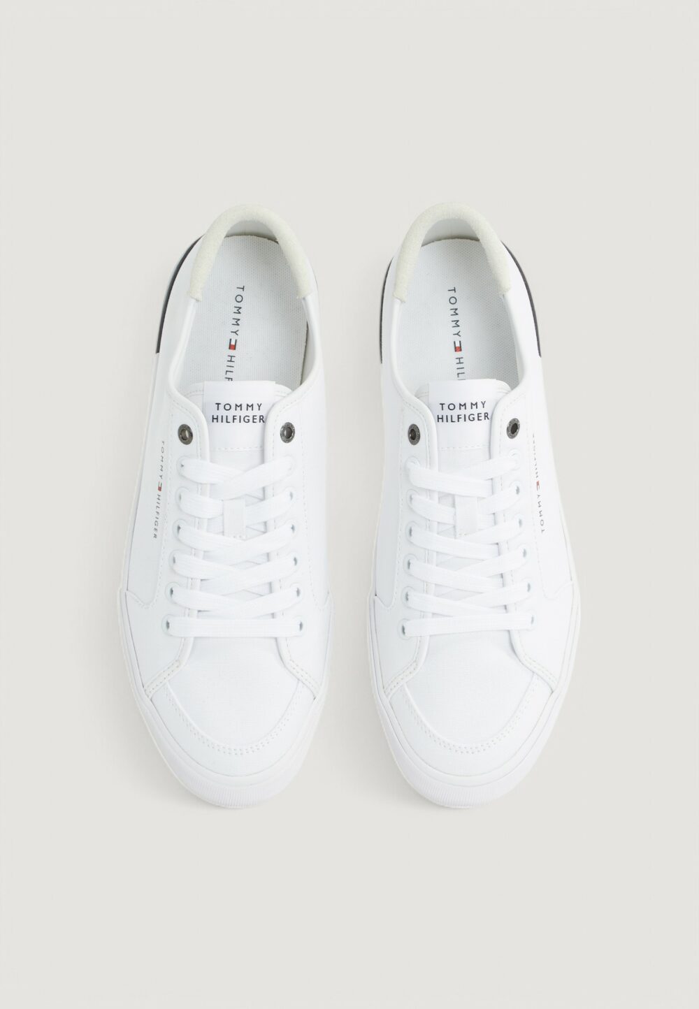 Sneakers Tommy Hilfiger CORE CORPORATE VULCANO Bianco - Foto 4