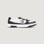 Sneakers Tommy Hilfiger Jeans TMJ CUPSOLE LEATHER ESS Bianco - Nero - Foto 1