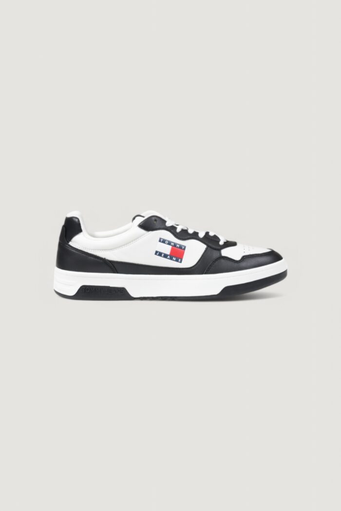 Sneakers Tommy Hilfiger TMJ CUPSOLE LEATHER ESS Bianco – Nero