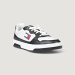 Sneakers Tommy Hilfiger Jeans TMJ CUPSOLE LEATHER ESS Bianco - Nero - Foto 2