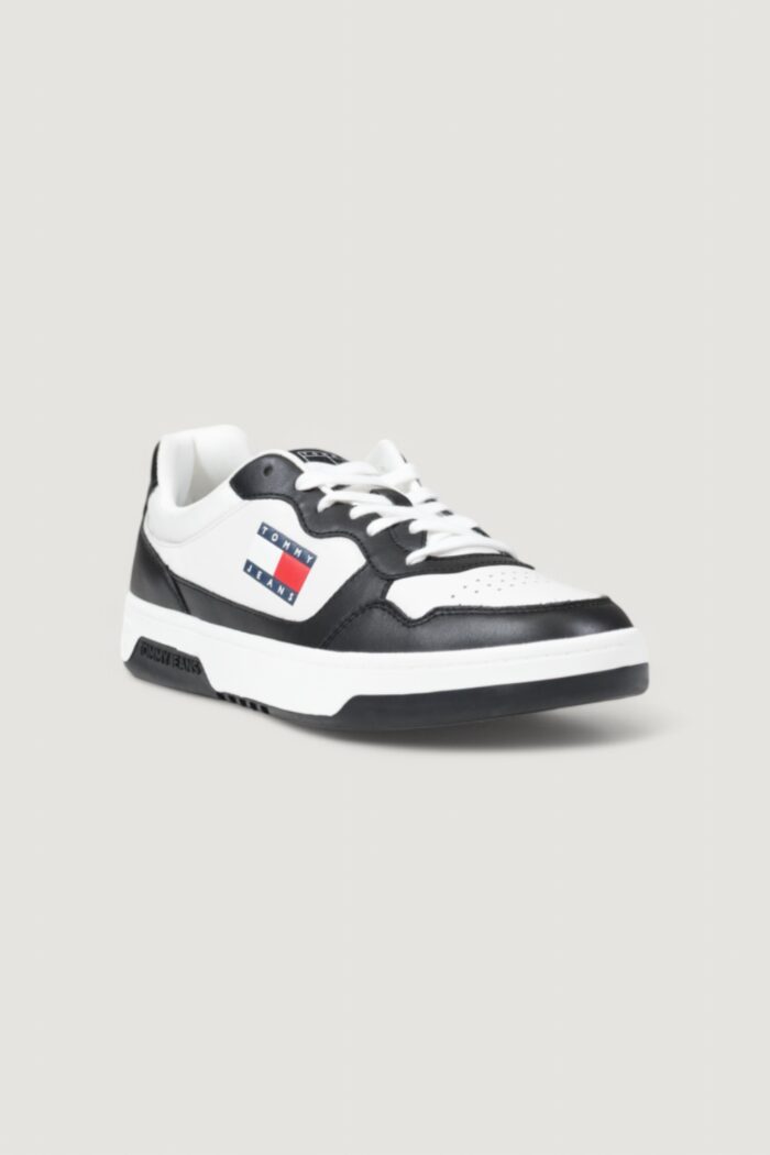 Sneakers Tommy Hilfiger TMJ CUPSOLE LEATHER ESS Bianco – Nero