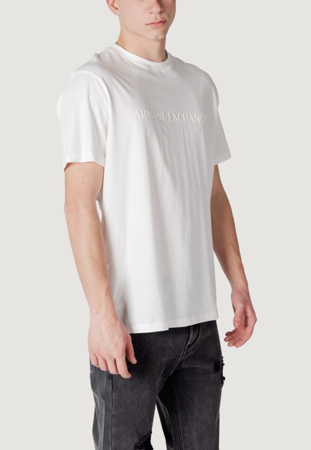 T-shirt Armani Exchange  Bianco - Foto 3