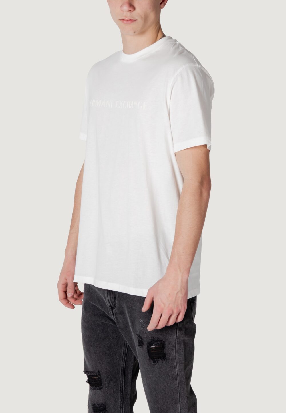 T-shirt Armani Exchange  Bianco - Foto 4