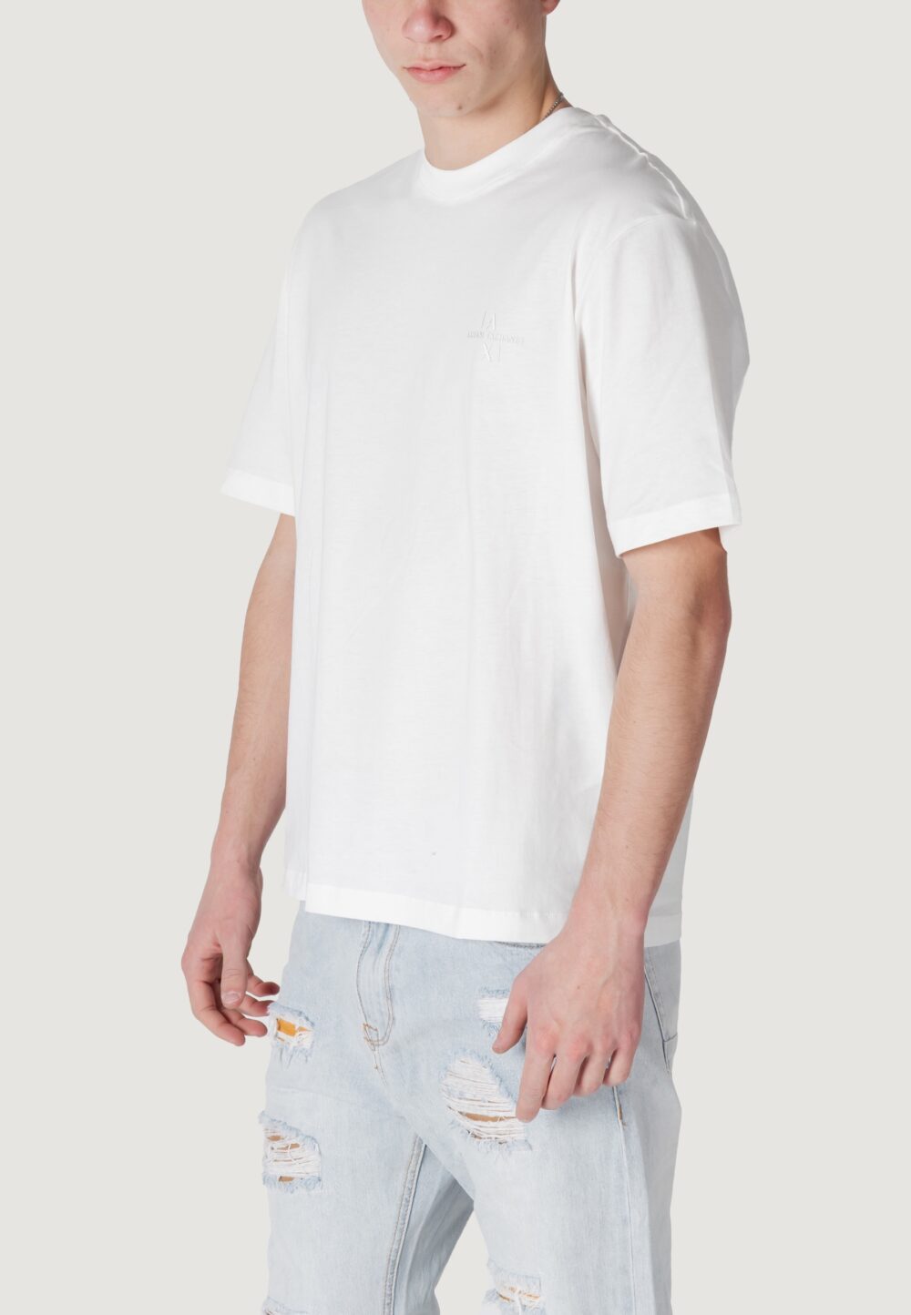 T-shirt Armani Exchange  Bianco - Foto 4