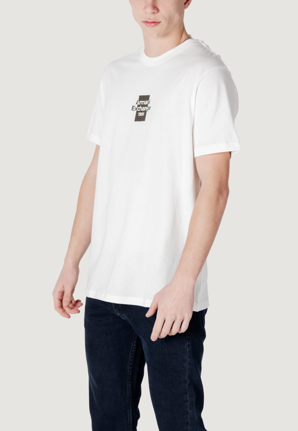 T-shirt Armani Exchange  Bianco - Foto 4