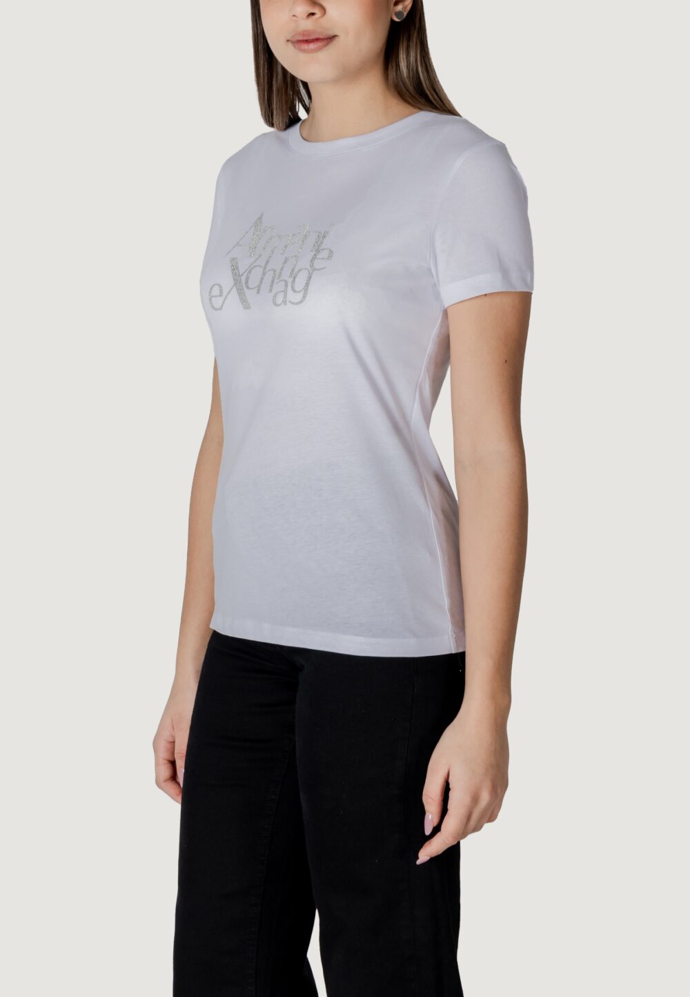 T-shirt Armani Exchange  Bianco - Foto 3