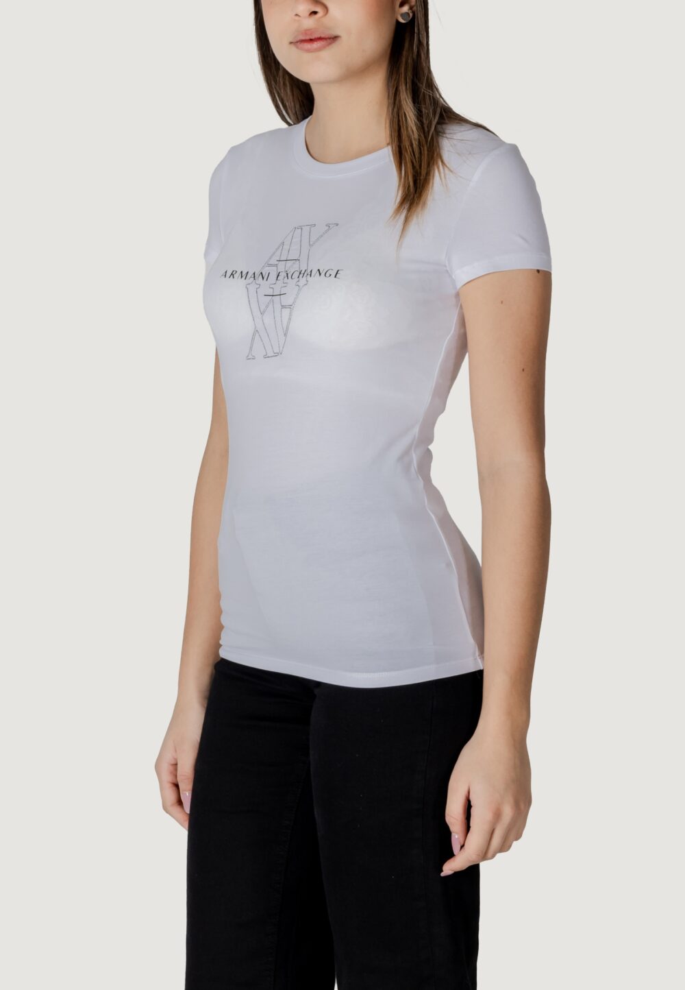 T-shirt Armani Exchange  Bianco - Foto 3