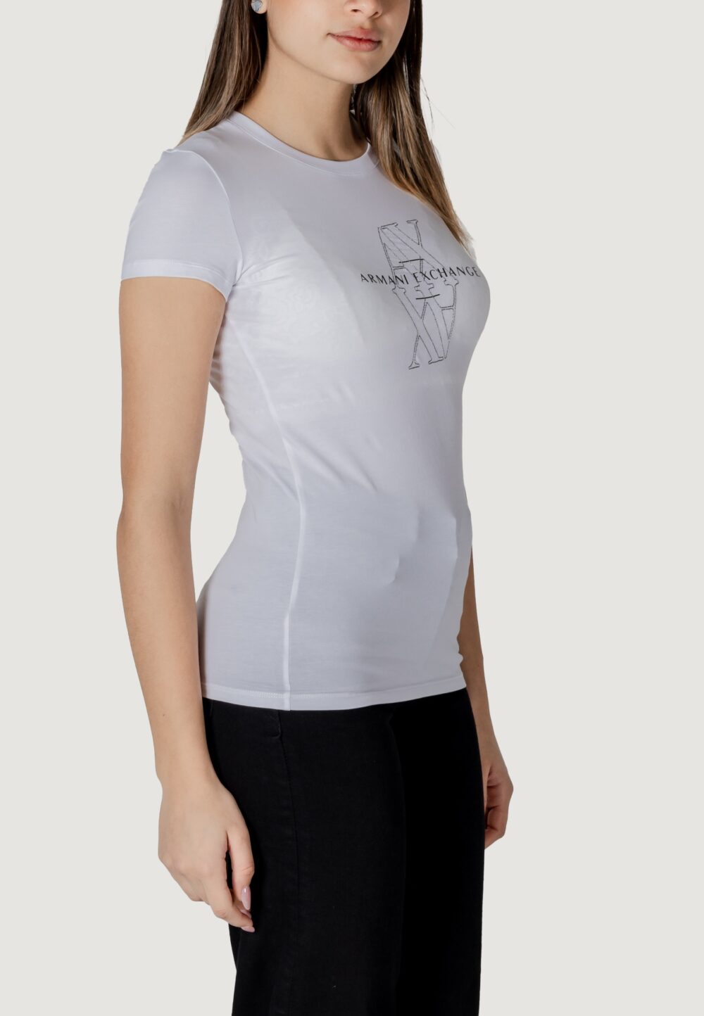 T-shirt Armani Exchange  Bianco - Foto 4