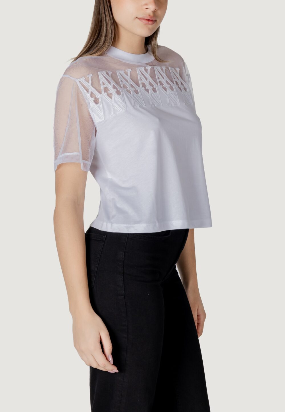 T-shirt Armani Exchange  Bianco - Foto 2