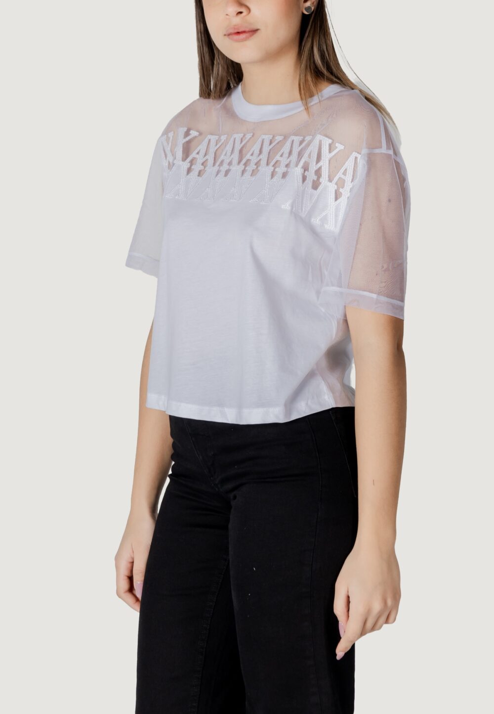 T-shirt Armani Exchange  Bianco - Foto 3