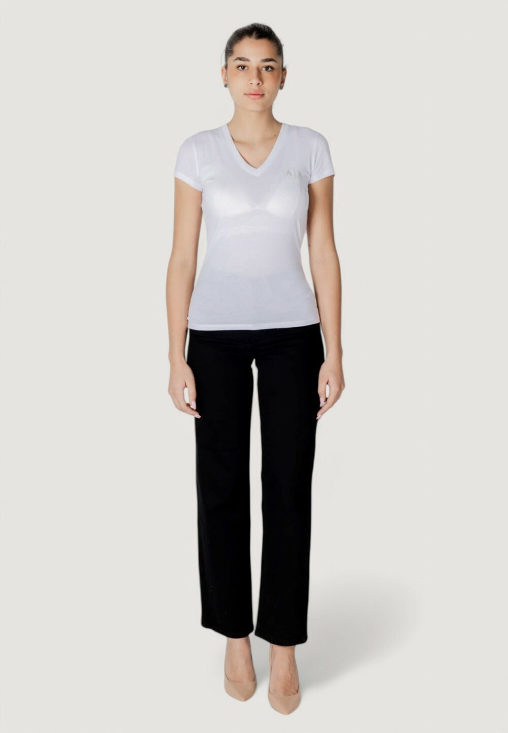 T-shirt Armani Exchange  Bianco - Foto 3