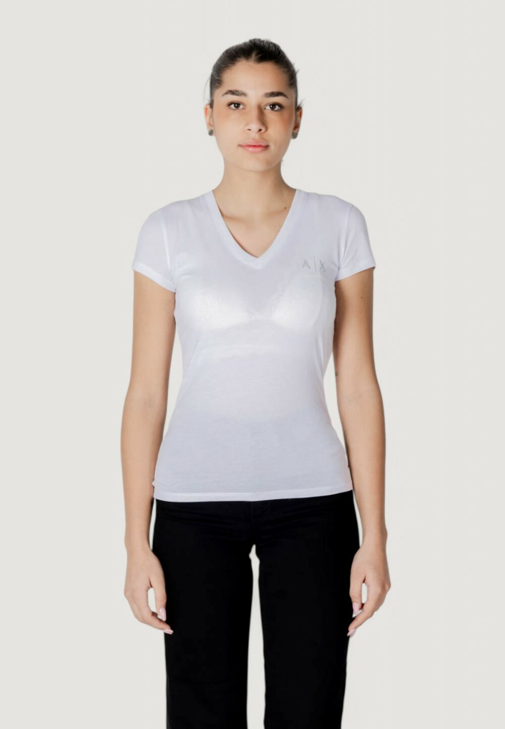 T-shirt Armani Exchange  Bianco - Foto 4