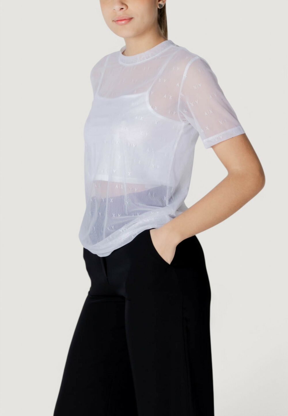 T-shirt Armani Exchange  Bianco - Foto 2