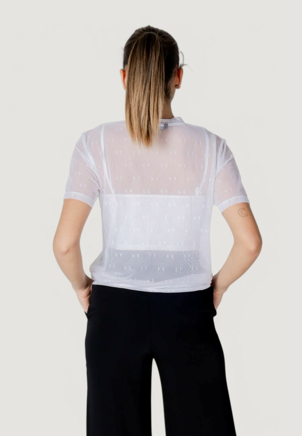 T-shirt Armani Exchange  Bianco - Foto 4
