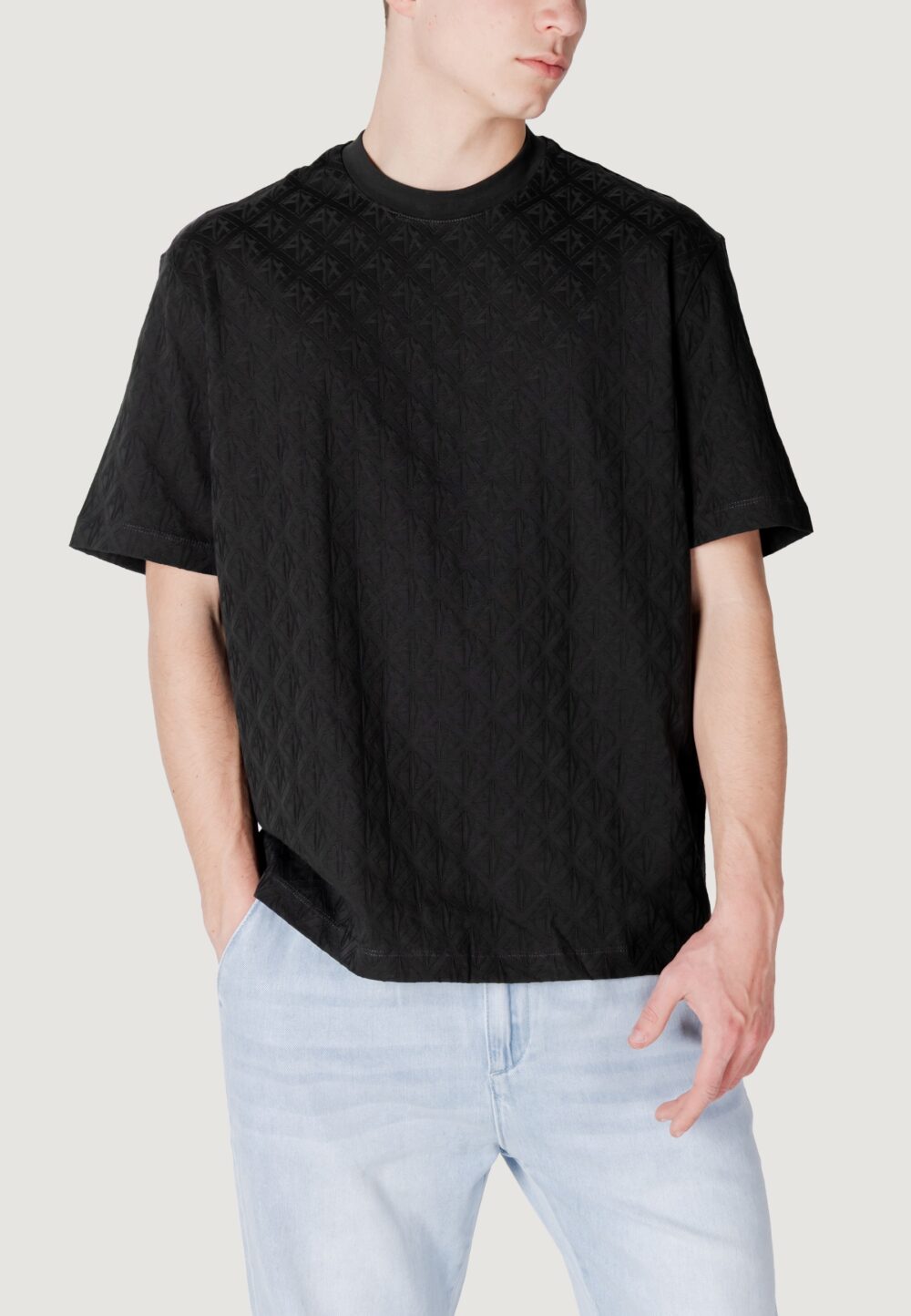 T-shirt Armani Exchange  Nero - Foto 1