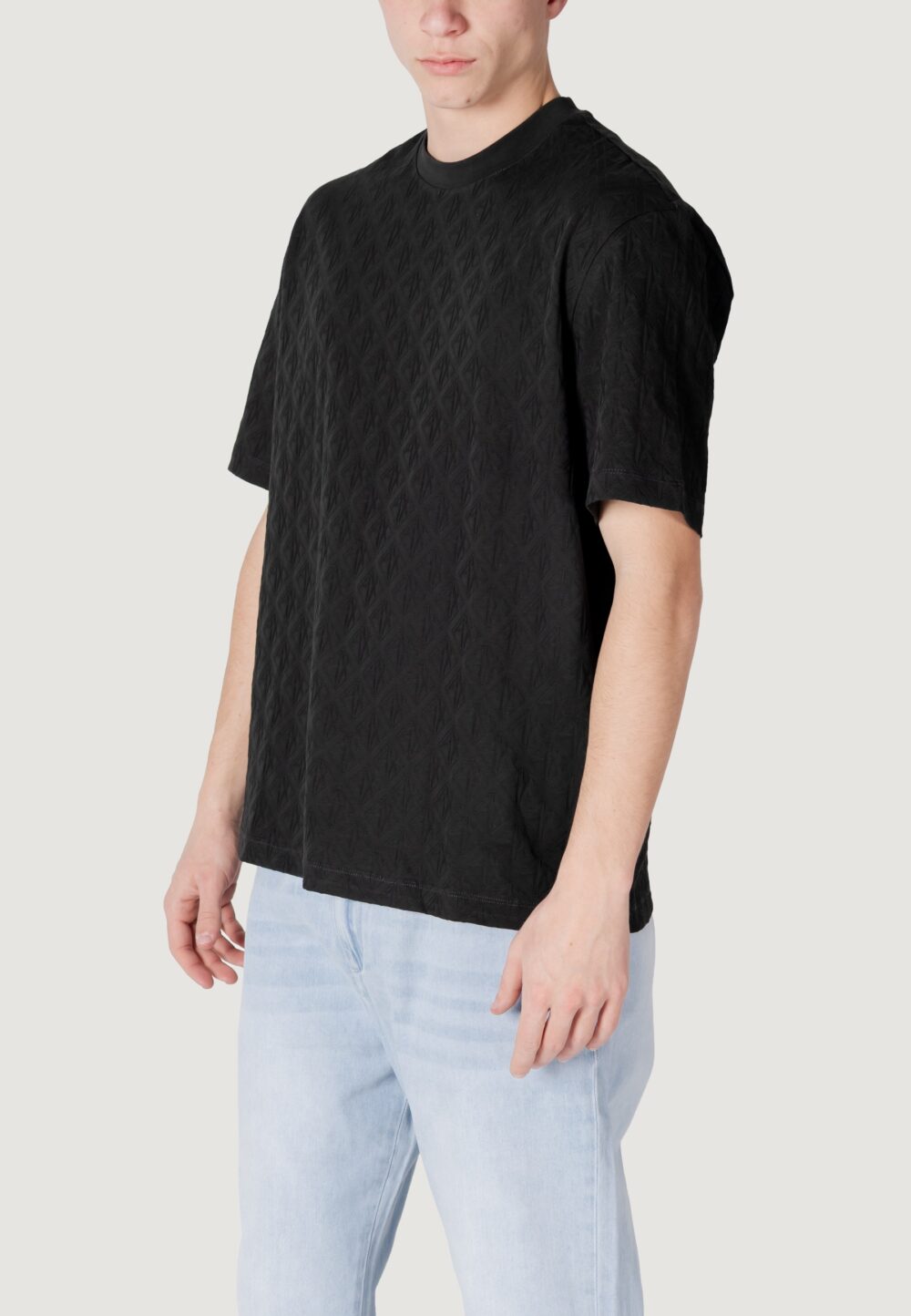 T-shirt Armani Exchange  Nero - Foto 4