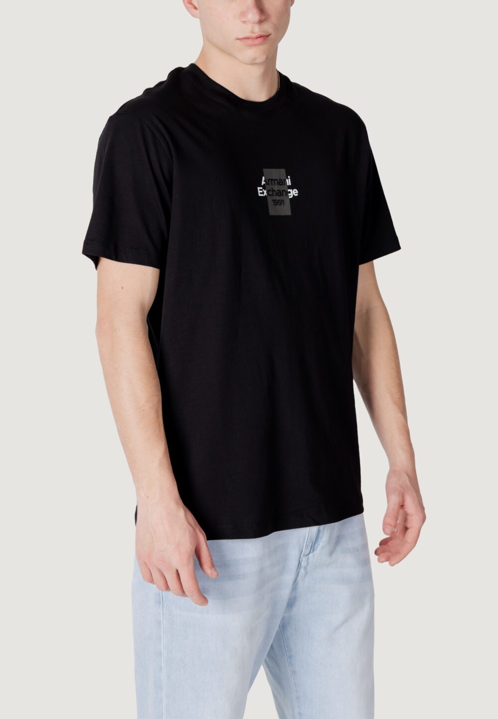 T-shirt Armani Exchange  Nero - Foto 4