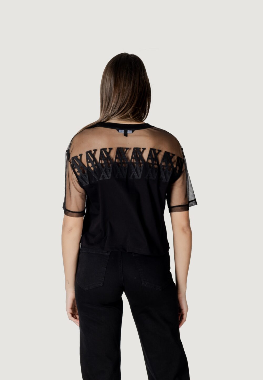 T-shirt Armani Exchange  Nero - Foto 4