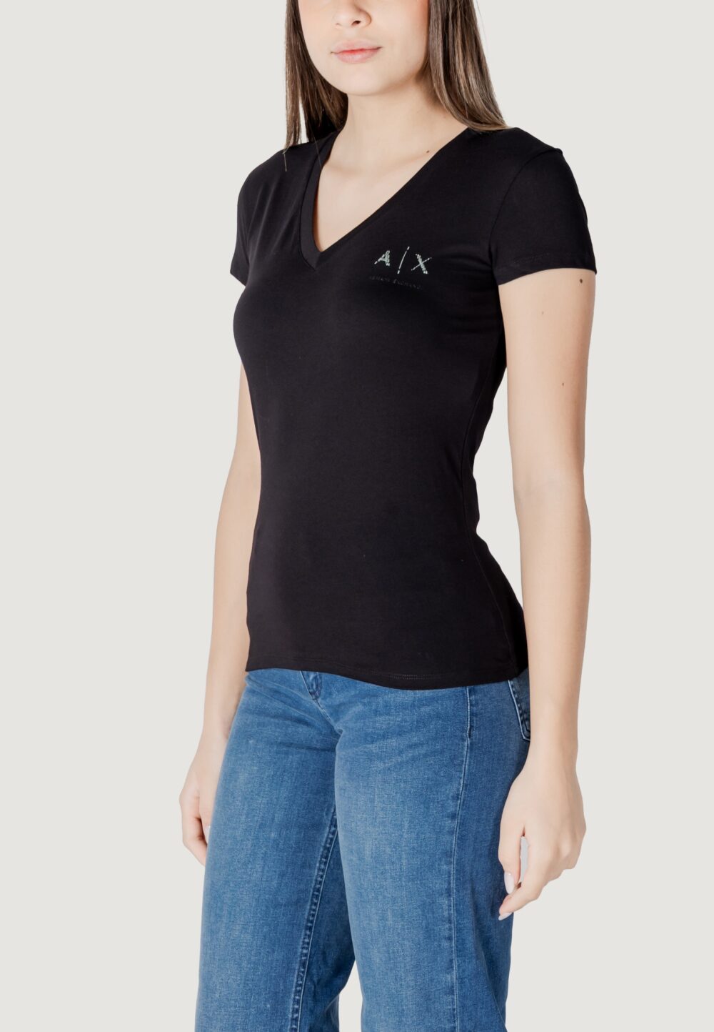 T-shirt Armani Exchange  Nero - Foto 4