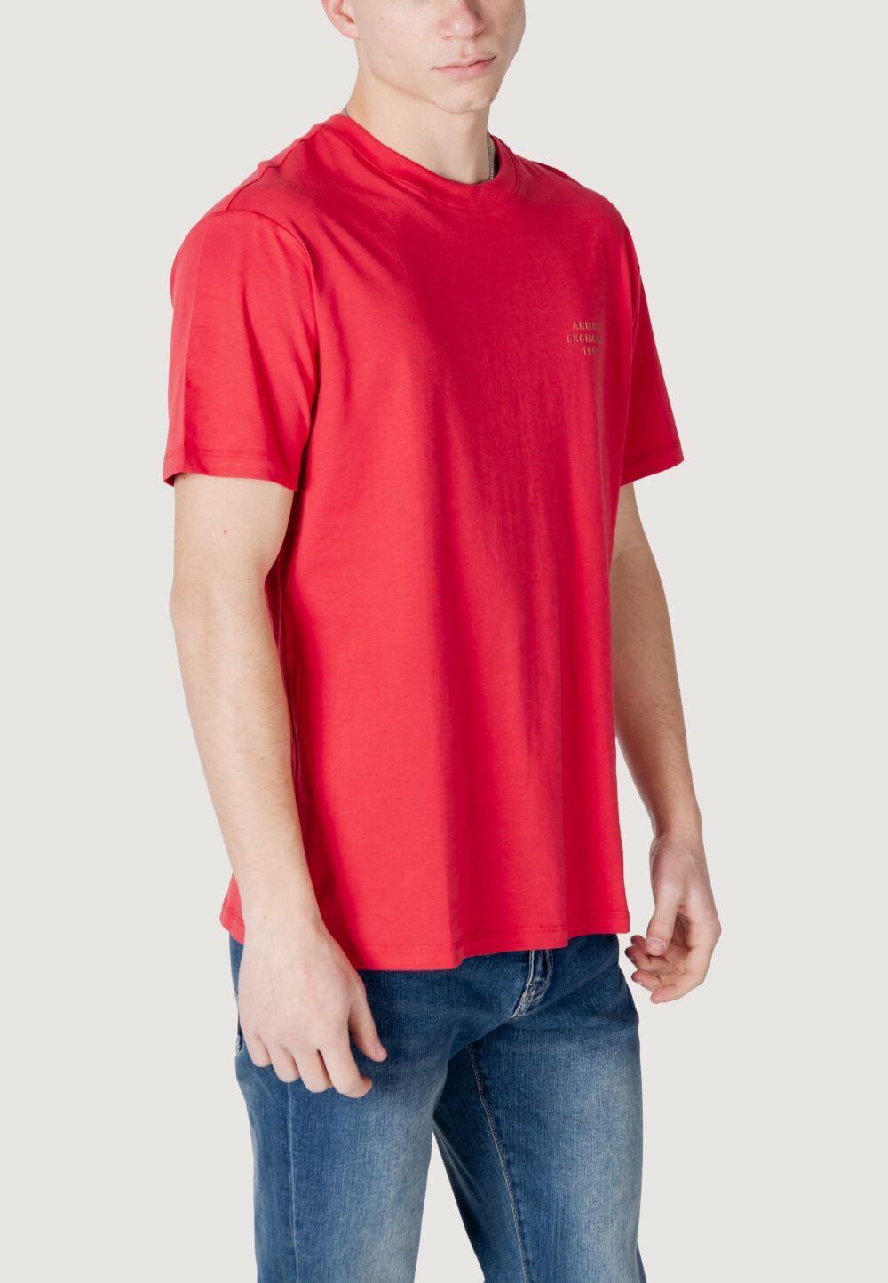 T-shirt Armani Exchange  Rosso - Foto 3