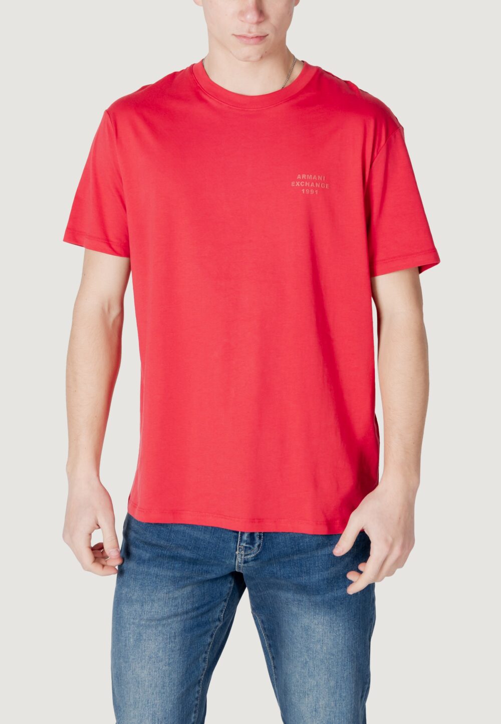 T-shirt Armani Exchange  Rosso - Foto 5