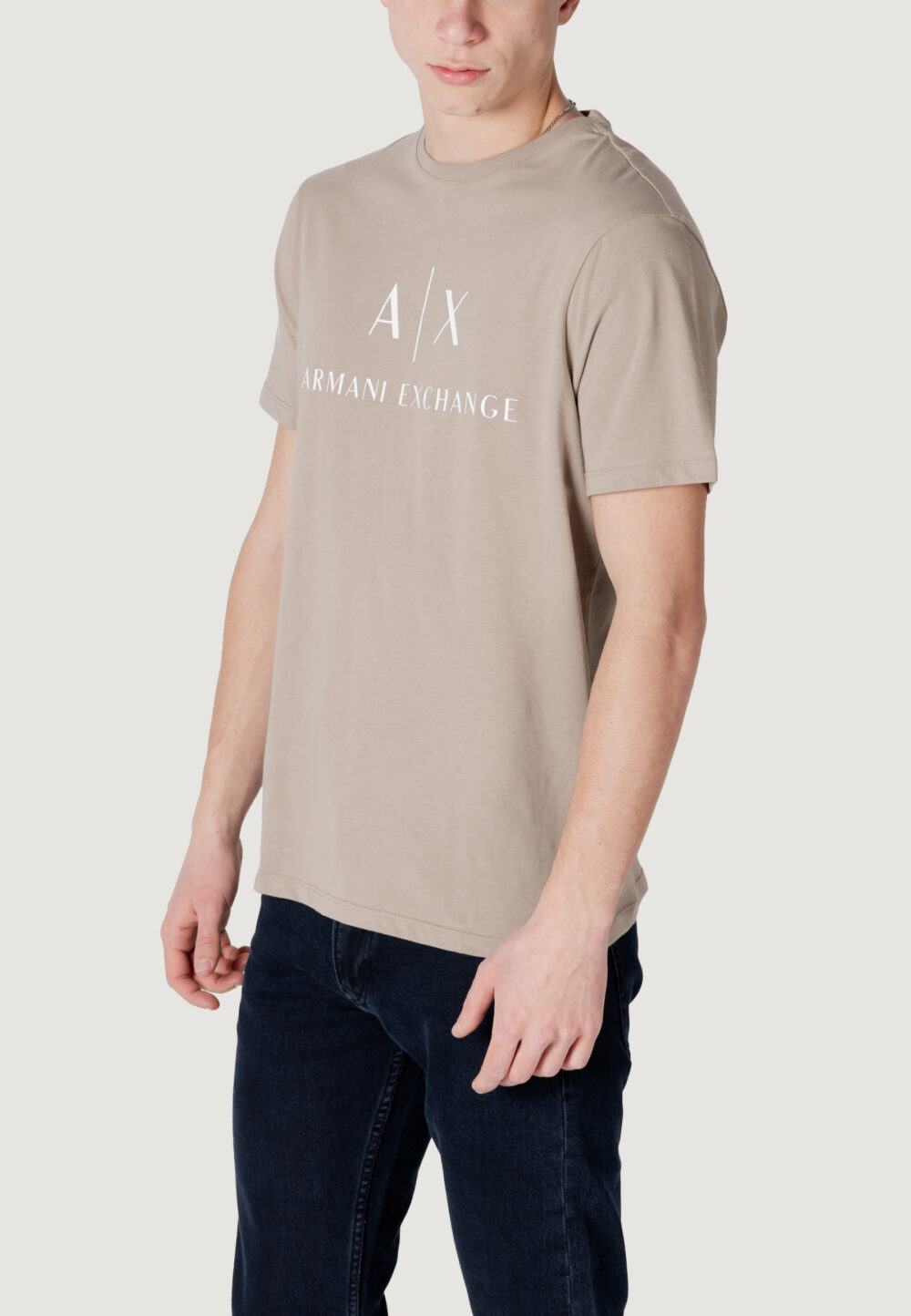 T-shirt Armani Exchange  Terra - Fango - Foto 4