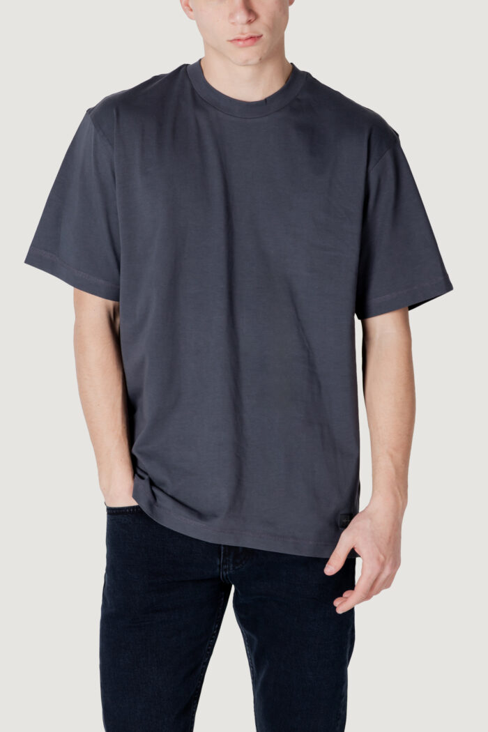 T-shirt Calvin Klein WOVEN LABEL RELAXED Antracite