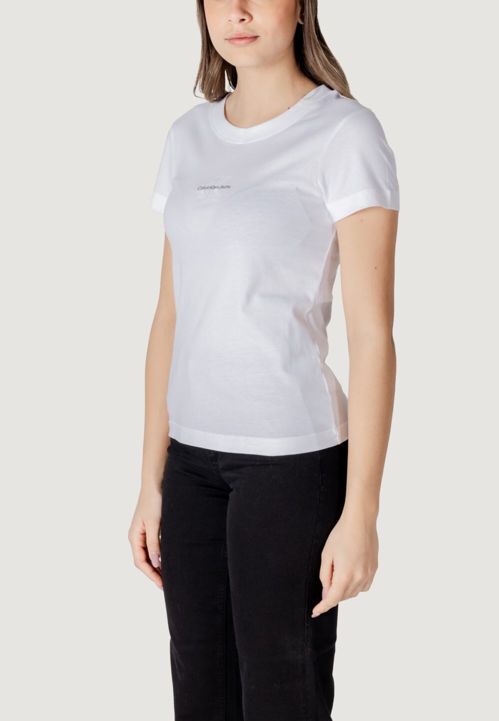 T-shirt Calvin Klein Jeans MONOLOGO TEE Bianco - Foto 2