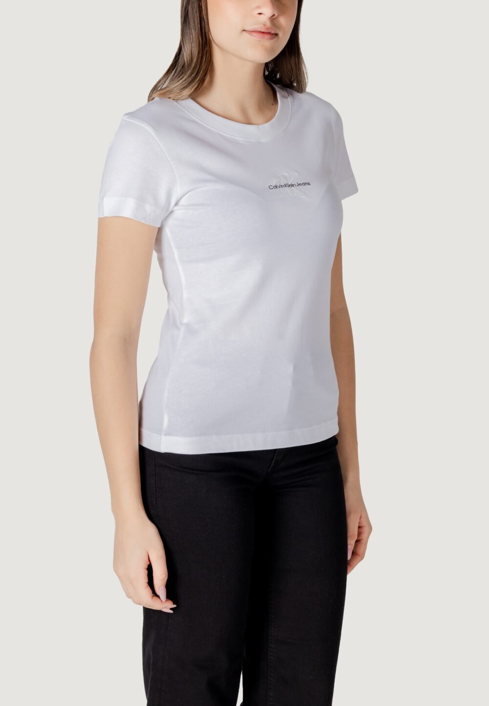 T-shirt Calvin Klein Jeans MONOLOGO TEE Bianco - Foto 3