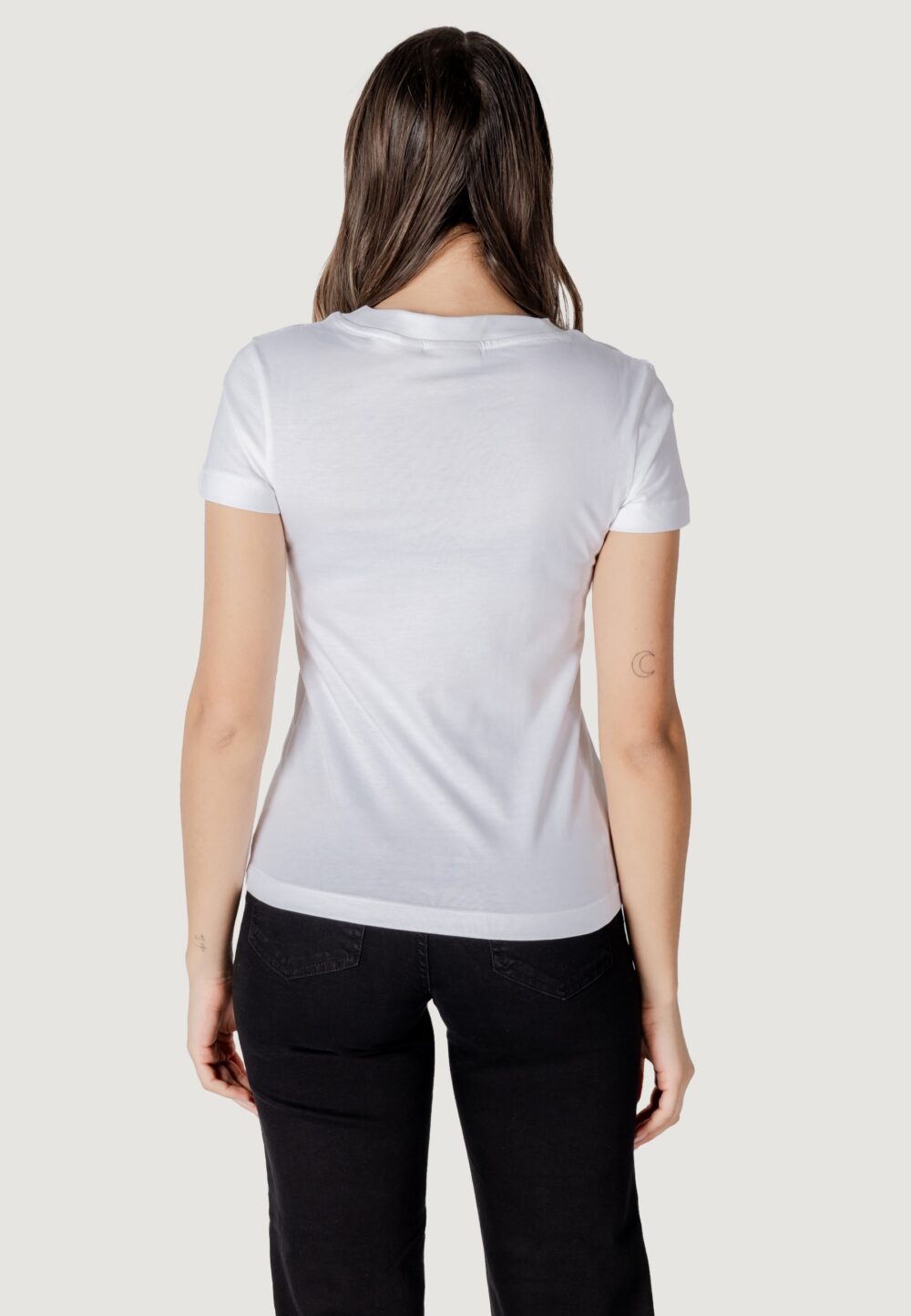 T-shirt Calvin Klein Jeans MONOLOGO TEE Bianco - Foto 4