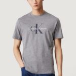 T-shirt Calvin Klein Jeans SS HERO MONOGRAM TEE Grigio - Foto 1