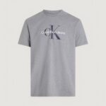 T-shirt Calvin Klein Jeans SS HERO MONOGRAM TEE Grigio - Foto 5