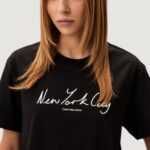 T-shirt Calvin Klein Jeans EMBROIDERED NYC RELA Nero - Foto 2