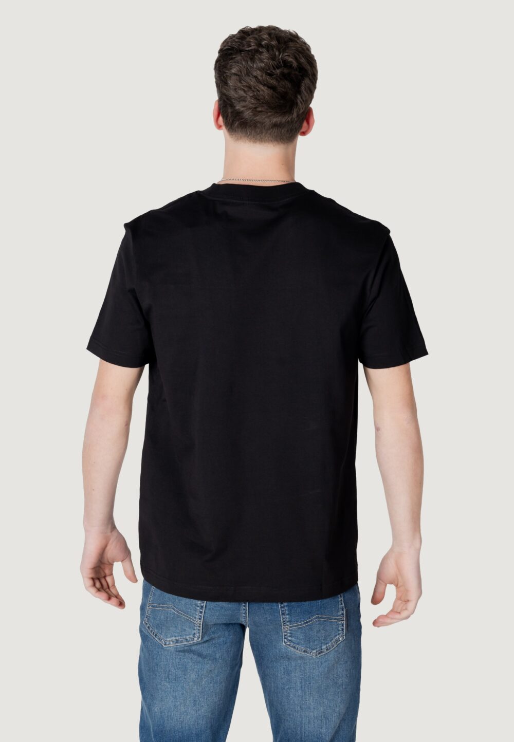 T-shirt Calvin Klein Jeans MONOLOGO SHIFT TEE Nero - Foto 4