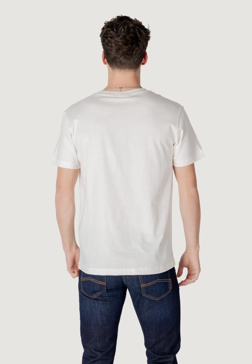 T-shirt Calvin Klein Jeans MONOLOGO TEE Panna - Foto 2