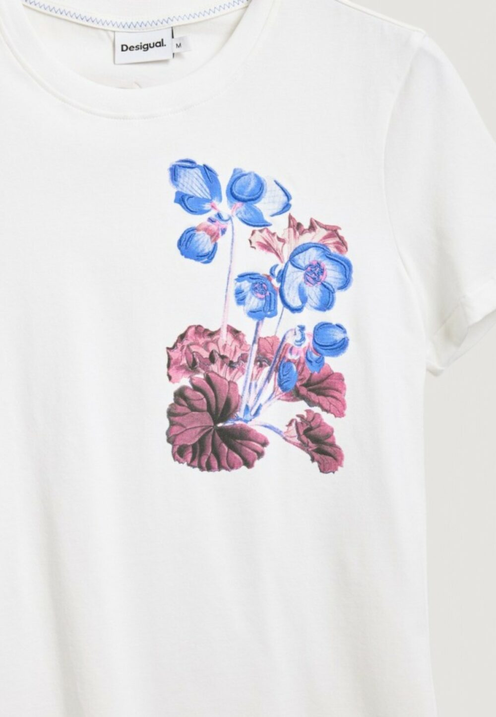 T-shirt Desigual TS_BOTANICAL_LACROIX Bianco - Foto 2