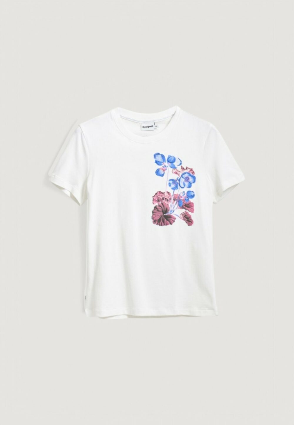 T-shirt Desigual TS_BOTANICAL_LACROIX Bianco - Foto 1