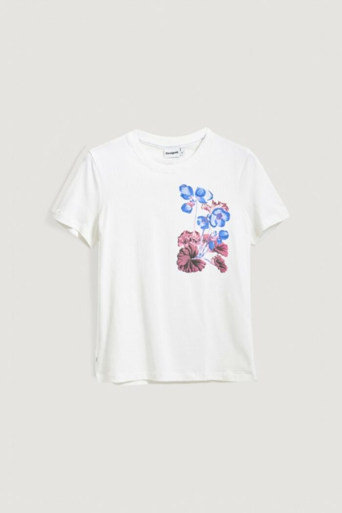 T-shirt Desigual TS_BOTANICAL_LACROIX Bianco