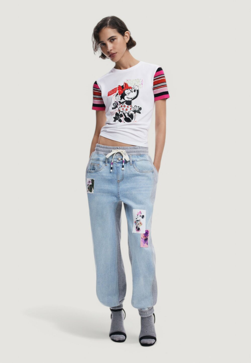 T-shirt Desigual TS_MINNIE Bianco - Foto 4